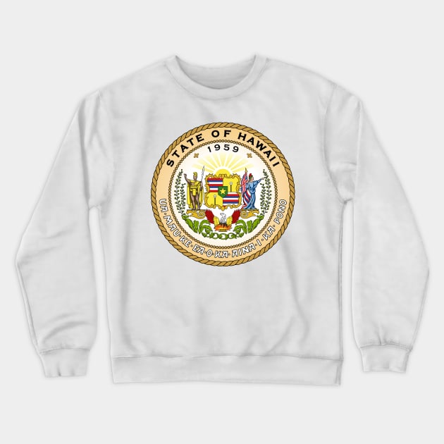 Seal of the State of Hawaii Crewneck Sweatshirt by Flags of the World